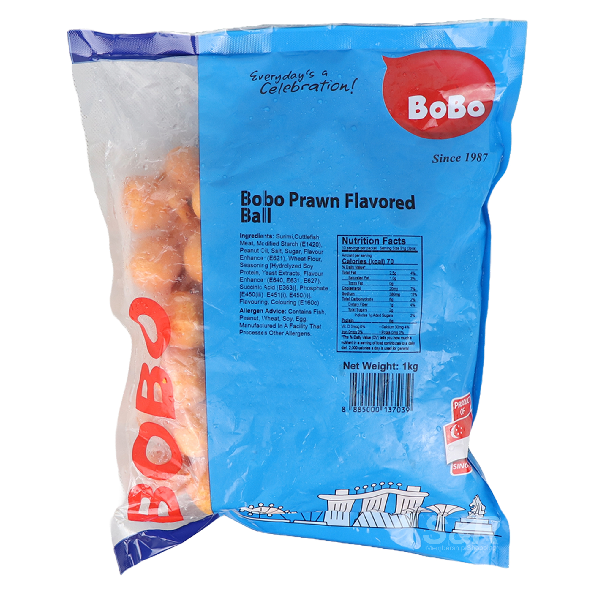 Bobo Prawn Flavored Balls 1kg Bobo Prawn Flavored Balls 1kg